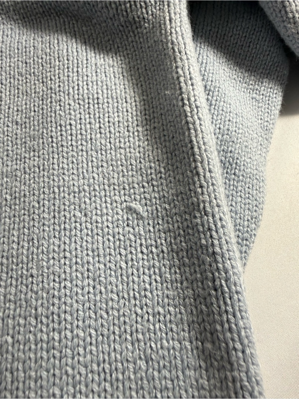 Mighty Fine Light Blue Crewneck Sweater with Red Lobster - Picture 4 of 5